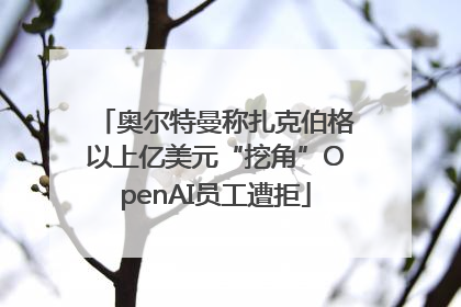 奥尔特曼称扎克伯格以上亿美元“挖角”OpenAI员工遭拒