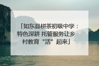 如东县栟茶初级中学：特色深耕 托管服务让乡村教育“活”起来