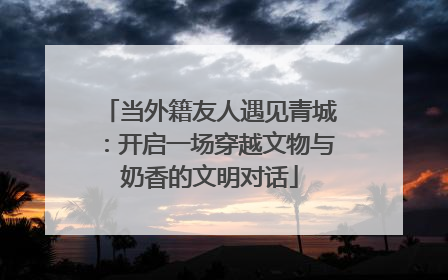 当外籍友人遇见青城：开启一场穿越文物与奶香的文明对话