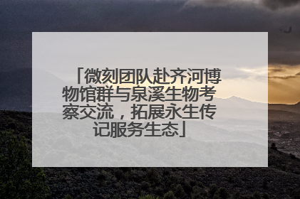 微刻团队赴齐河博物馆群与泉溪生物考察交流，拓展永生传记服务生态