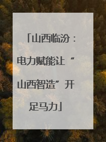 山西临汾：电力赋能让“山西智造”开足马力