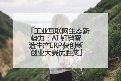 工业互联网生态新势力：AI 钉铛智造生产ERP获创新创业大赛优胜奖
