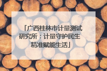 广西桂林市计量测试研究所：计量守护民生 精准赋能生活