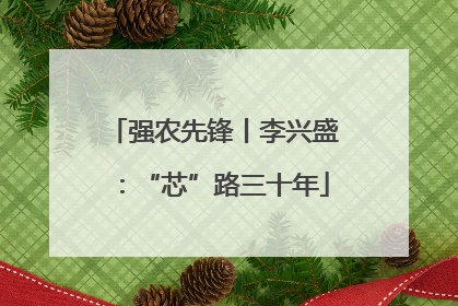 强农先锋丨李兴盛：“芯”路三十年