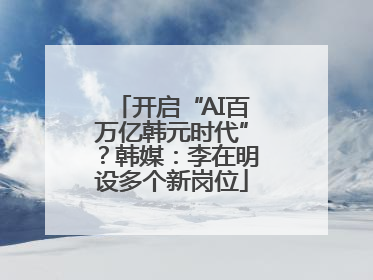 开启“AI百万亿韩元时代”？韩媒：李在明设多个新岗位