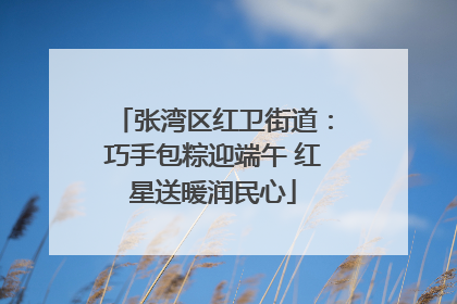 张湾区红卫街道：巧手包粽迎端午 红星送暖润民心