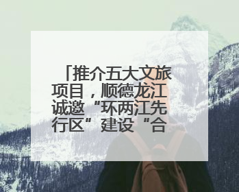 推介五大文旅项目，顺德龙江诚邀“环两江先行区”建设“合伙人”