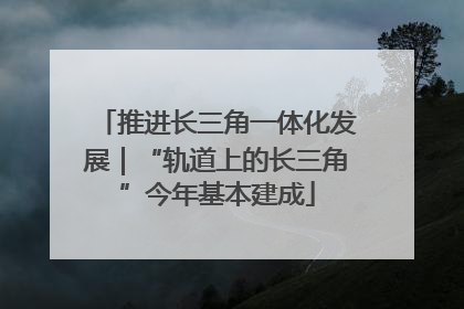 推进长三角一体化发展｜“轨道上的长三角”今年基本建成