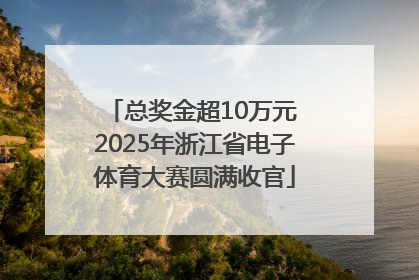 总奖金超10万元 2025年浙江省电子体育大赛圆满收官
