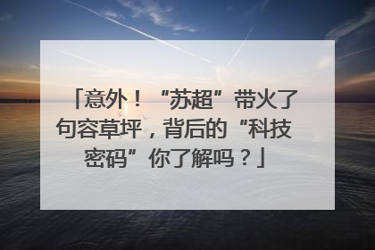 意外！“苏超”带火了句容草坪，背后的“科技密码”你了解吗？