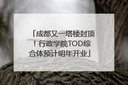 成都又一塔楼封顶！行政学院TOD综合体预计明年开业