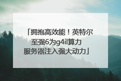 拥抱高效能！英特尔至强6为g4il算力服务器注入强大动力
