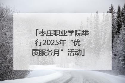 枣庄职业学院举行2025年“优质服务月”活动