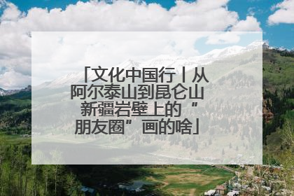 文化中国行丨从阿尔泰山到昆仑山 新疆岩壁上的“朋友圈”画的啥