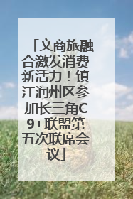 文商旅融合激发消费新活力！镇江润州区参加长三角C9+联盟第五次联席会议
