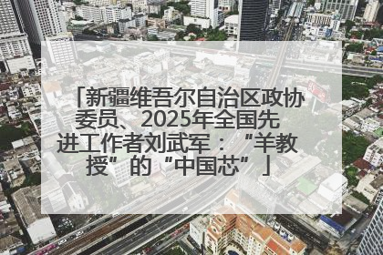 新疆维吾尔自治区政协委员、2025年全国先进工作者刘武军：“羊教授”的“中国芯”