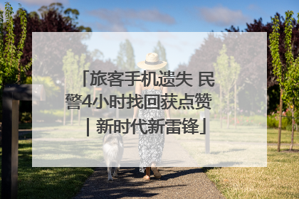 旅客手机遗失 民警4小时找回获点赞｜新时代新雷锋