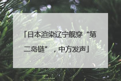 日本渲染辽宁舰穿“第二岛链”，中方发声