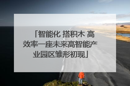 智能化 搭积木 高效率一座未来高智能产业园区雏形初现