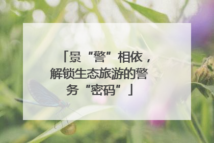 景“警”相依，解锁生态旅游的警务“密码”