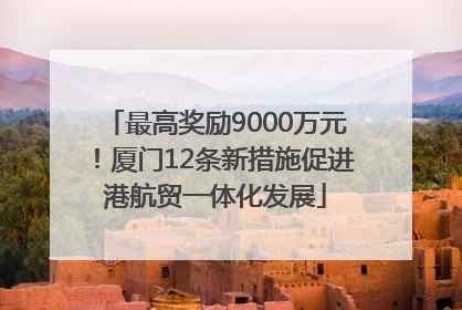 最高奖励9000万元！厦门12条新措施促进港航贸一体化发展
