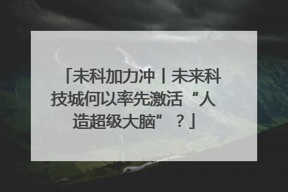 未科加力冲丨未来科技城何以率先激活“人造超级大脑”？