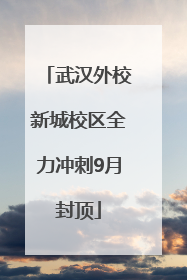 武汉外校新城校区全力冲刺9月封顶