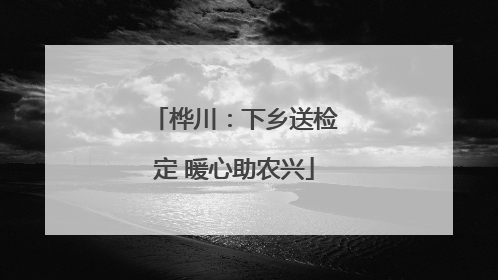 桦川：下乡送检定 暖心助农兴