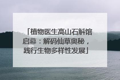 植物医生高山石斛馆启幕：解码仙草奥秘，践行生物多样性发展