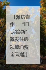 潍坊青州：“旧房焕新”激发住房领域消费新动能