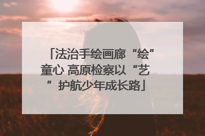 法治手绘画廊“绘”童心 高原检察以“艺”护航少年成长路