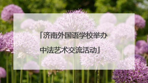 济南外国语学校举办中法艺术交流活动