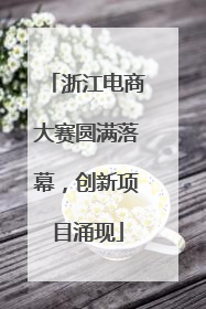 浙江电商大赛圆满落幕，创新项目涌现