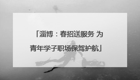 淄博：春招送服务 为青年学子职场保驾护航