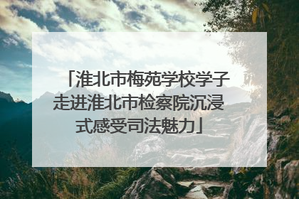 淮北市梅苑学校学子走进淮北市检察院沉浸式感受司法魅力