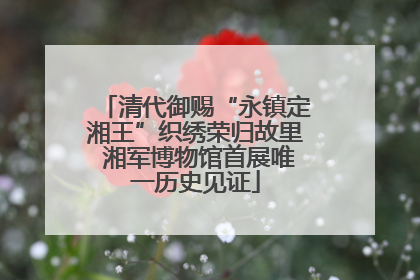 清代御赐“永镇定湘王”织绣荣归故里 湘军博物馆首展唯一历史见证