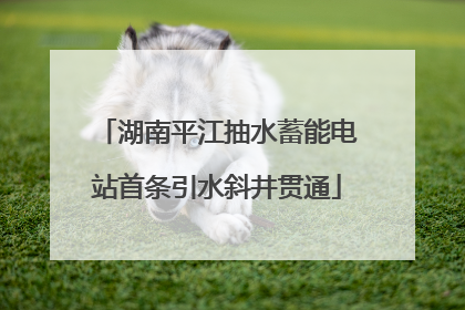 湖南平江抽水蓄能电站首条引水斜井贯通
