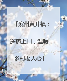 滨州黄升镇：送药上门，温暖乡村老人心