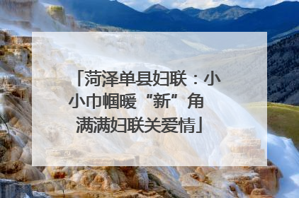 菏泽单县妇联：小小巾帼暖“新”角 满满妇联关爱情