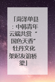 菏泽单县：中韩青年云端共赏“国色天香” 牡丹文化架起友谊桥梁