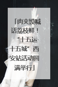 肉夹馍喊话荔枝鲜！“十五运·十五城”西安站活动圆满举行