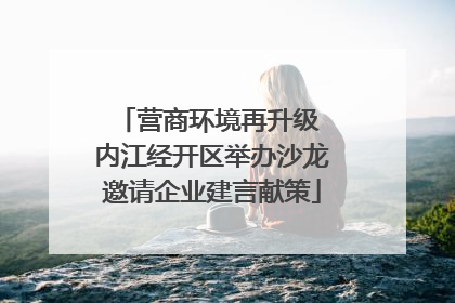 营商环境再升级 内江经开区举办沙龙邀请企业建言献策