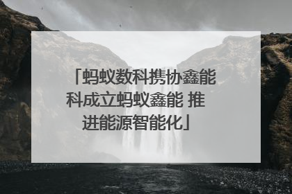 蚂蚁数科携协鑫能科成立蚂蚁鑫能 推进能源智能化
