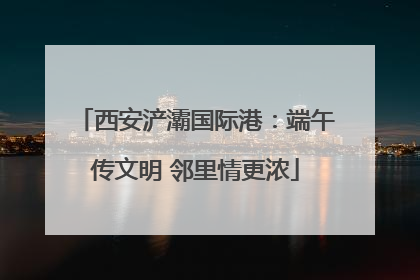 西安浐灞国际港：端午传文明 邻里情更浓