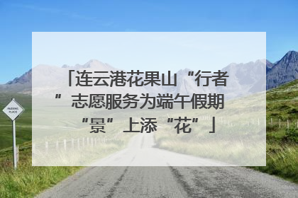 连云港花果山“行者”志愿服务为端午假期“景”上添“花”