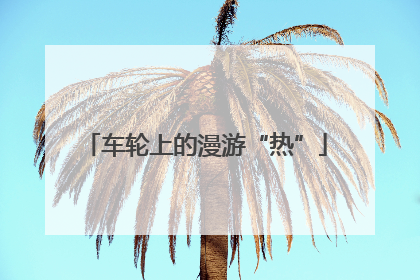 车轮上的漫游“热”