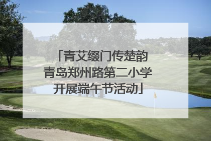 青艾缀门传楚韵 青岛郑州路第二小学开展端午节活动