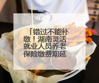 错过不能补缴！湖南灵活就业人员养老保险缴费期延长至6月底