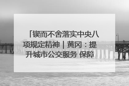 锲而不舍落实中央八项规定精神｜黄冈：提升城市公交服务 保障出行“大民生”