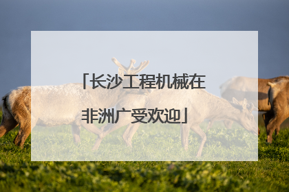 长沙工程机械在非洲广受欢迎